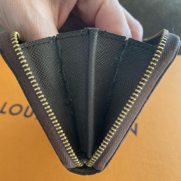 Louis Vuitton Damier Ebene Zippy Coin Purse Card Holder Wallet - Picture 11 of 13